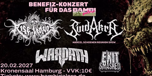 Revolt! Rise of Kronos, Suidakra, Warpath, Exit Smashed im Kronensaal