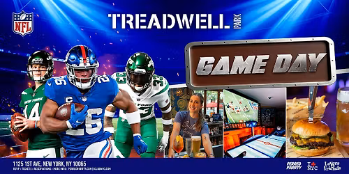 MONDAY NIGHT GAME DAY  @  TREADWELL  PARK  UES -  Bites & Games