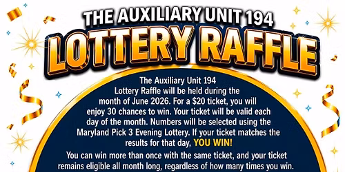 American Legion Post #194 Auxiliary Lottery 