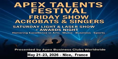 Apex Talent Shows in Nice,\u202fFrance