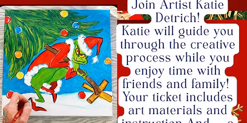 Grinch Holiday Sip & Paint