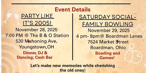 Chaney Class of 2005 Reunion Weekend Invite