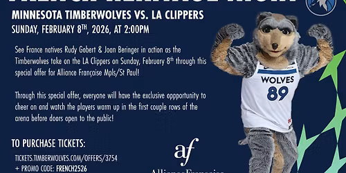 French Heritage Day - Minnesota Timberwolves VS LA Clippers