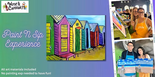 Cape Coral Paint and Sip- Colorful Beach Houses
