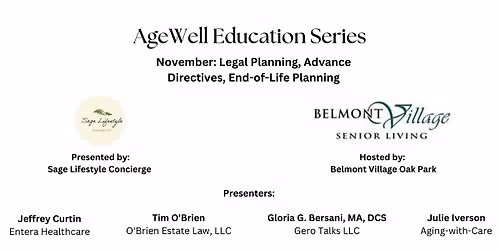 November: Legal Planning, Advance Directives, End-of-Life Planning