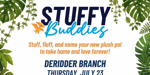 Dino Stuffy Buddies at BPL (Two Sessions!)
