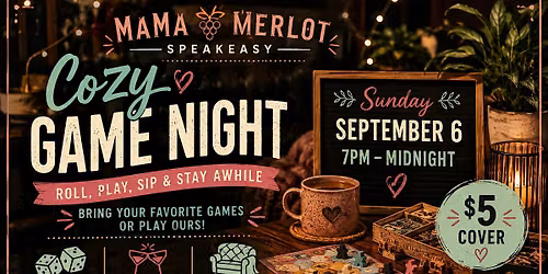 Cozy Game Night at the Speakeasy