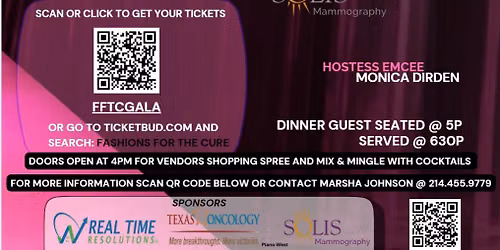 Fashions for the Cure - Cancer Awareness Dinner & Fashion Show Gala