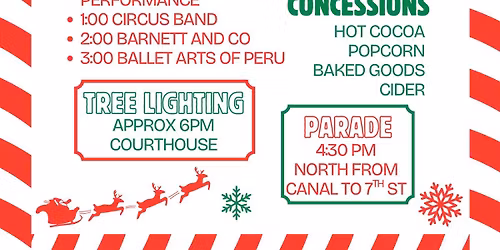 Downtown Peru Christmas Open House 