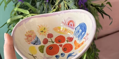 Pizza Pottery Painting Night