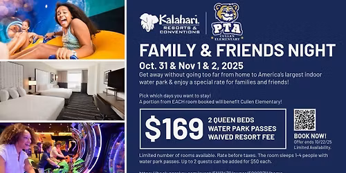 Kalahari Family & Friends Night