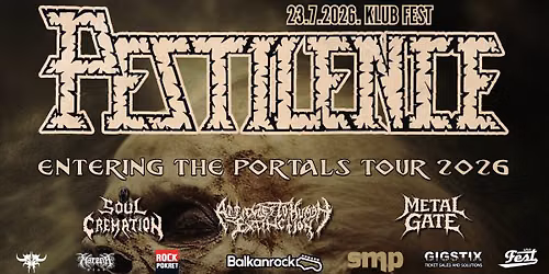 PESTILENCE + ATTITUDES TO HUMAN EXTINCION \/ SOUL CREMATION \/ METAL GATE @KLUB FEST