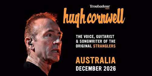 Hugh Cornwell \/\/ Live at Crowbar, Brisbane