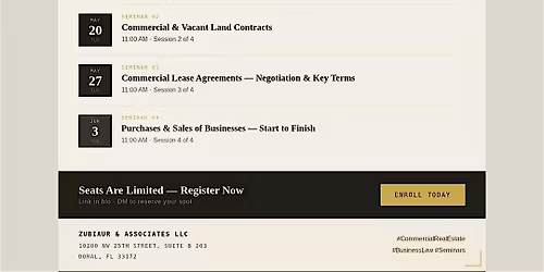 Master Commercial Real Estate & Business Transactions