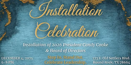 Installation Celebration of 2026 President & Board of Directors