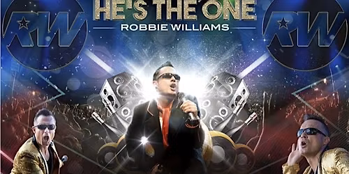 Lee Pashley as Robbie Williams with Woodfired Pizza