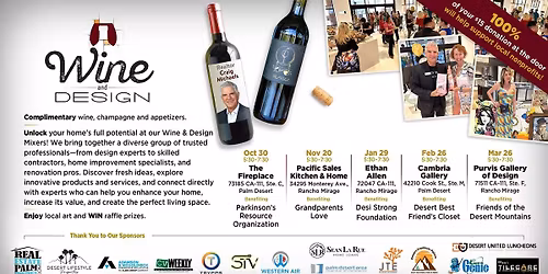 Wine & Design Mixer Benefiting Desert Best Friend\u2019s Closet