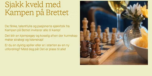 Sjakk Kveld med Kampen p\u00e5 Brettet
