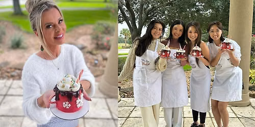 HTX Cake Decorating Experience: Winter Hot Cocoa Mug Cake