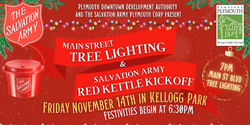 Main St Blvd Tree Lighting & Salvation Army Red Kettle Kickoff 2025