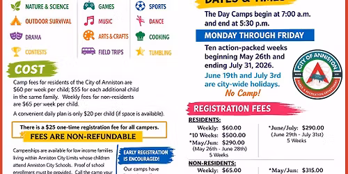 2026 Summer Day Camps! 