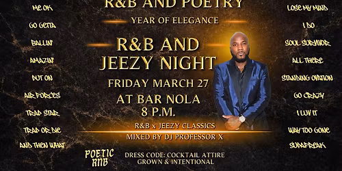 R&B and Poetry Presents: R&B and Jeezy Night