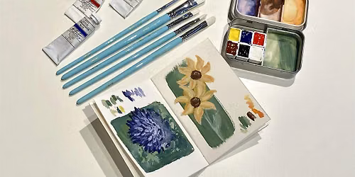 Intro to Gouache Painting: Flowers at Swan Island Dahlias