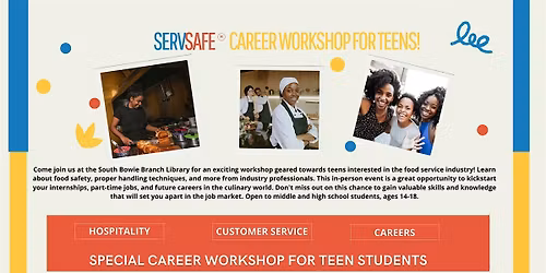 Special ServSafe Career Workshop for Teen Students