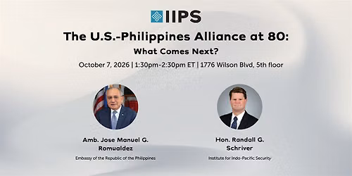 U.S.-Philippines Alliance at 80: What Comes Next?