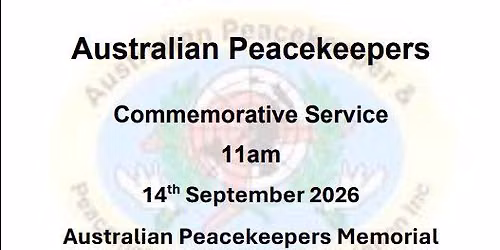 Australian Peacekeeping Day Commemoration Service