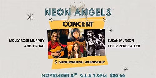 QCMS Presents: Neon Angels Songwriting WORKSHOP