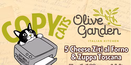 Tasty Treats with Thomasville - Copy Cats (Olive Garden): 5 Cheese Ziti al Forno\/Zuppa Toscana (18+)