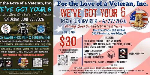 WE'VE GOT YOUR 6 - PTSD RIDE & FUNDRAISER