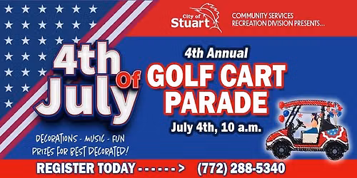 4th of July Golf Cart Parade - City of Stuart, FL