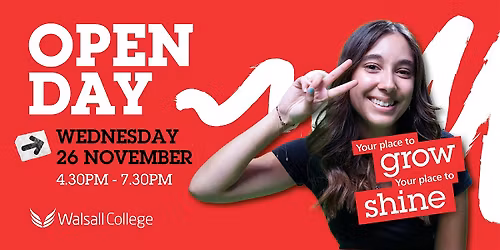 Walsall College November Open Day 2025