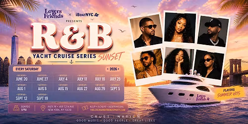 R&B on the River - Sunset Boat Party Yacht Cruise