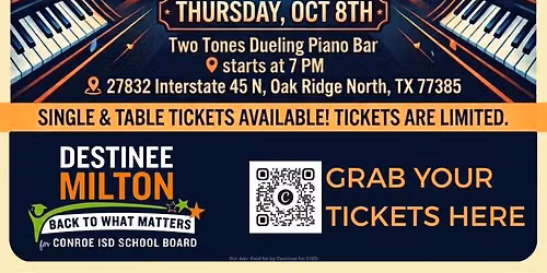 Destinee\u2019s Dueling Piano Bash