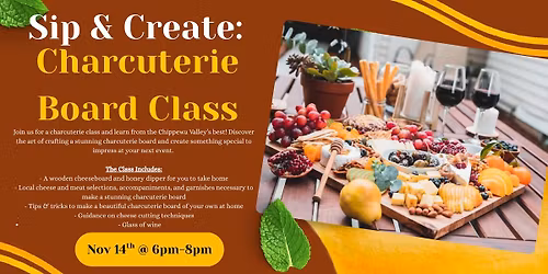 Sip & Create: Charcuterie Board Class @ Dixon's Autumn Harvest Winery