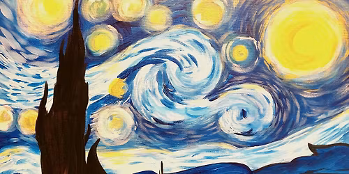 Paint and Wine Night in Glenfield, Auckland - A Starry Night