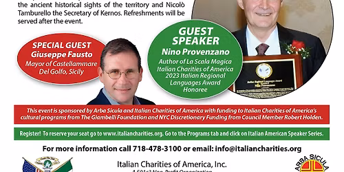 Presentation of La Scala Magica - A Night of Sicilian Poetry and Culture