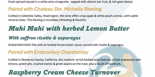 White Wine Dinner