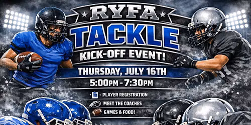 RYFA TACKLE KICK OFF EVENT!!