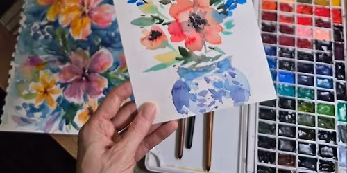 Spring Flower Bouquets: Teen Watercolor Workshop (12+)