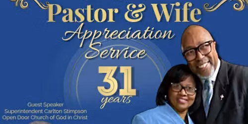 Pastor & Wife Appreciation Service