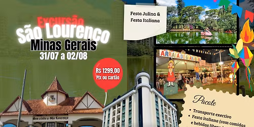 EXCURS\u00c3O S\u00c3O LOUREN\u00c7O (MG) - HOTEL GUANABARA