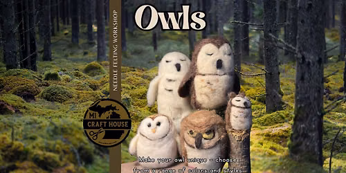 Owls Neede Felting Workshop