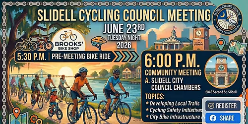 Slidell cycling council meeting 