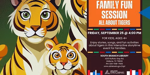 Family Fun: All About Tigers (South Branch)