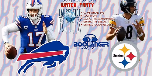Buffalo Bills vs. Pittsburgh Steelers Watch Party