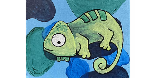Glowing Chameleon - Paint and Sip in Chicago | Classpop!\u2122